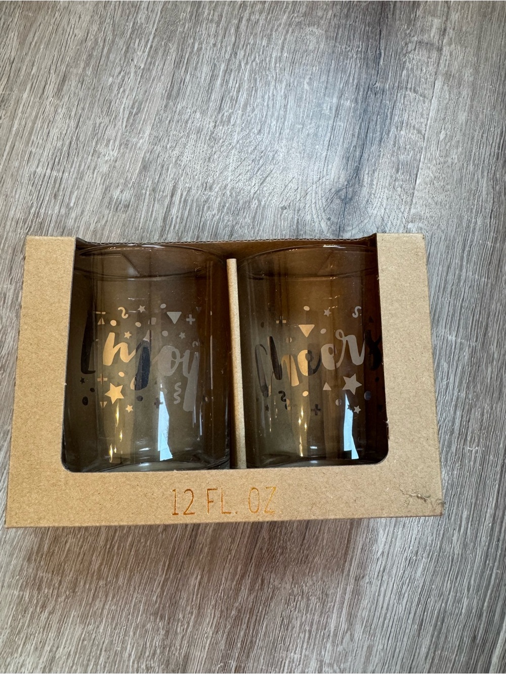 Cheers & Enjoy Glass Tumbler Set